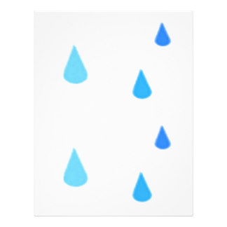 Raindrop Letterhead, Custom Raindrop Letterhead Templates