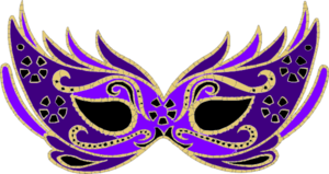 Purple Masquerade Mask Clip Art - vector clip art ...