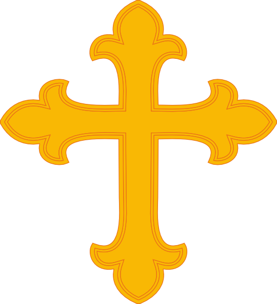 Gold Cross Clip Art - vector clip art online, royalty ...