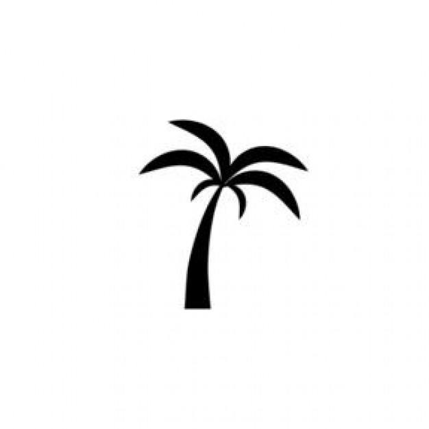 palm tree silhouette 2 - Icon | Download free Icons