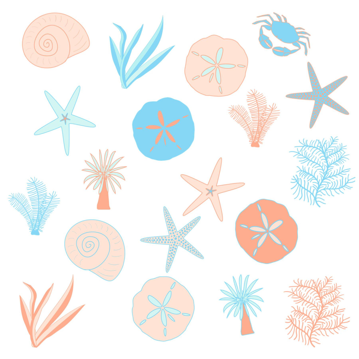 Blue Sea Star Clipart