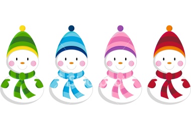 Cute snowman clipart free