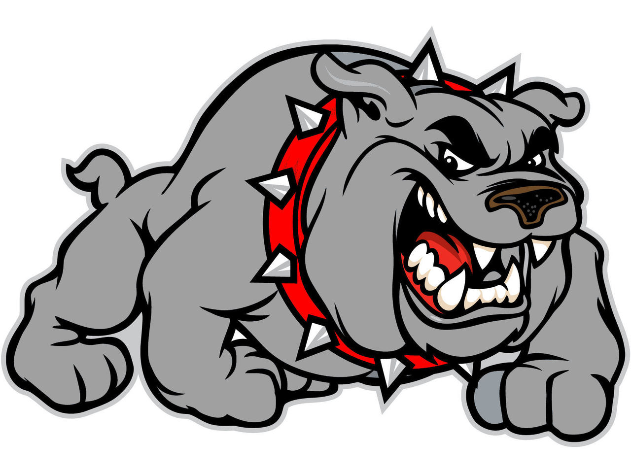 Bulldog Football Mascot - Free Clipart Images