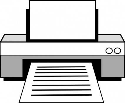 Black And White Computer Clip Art