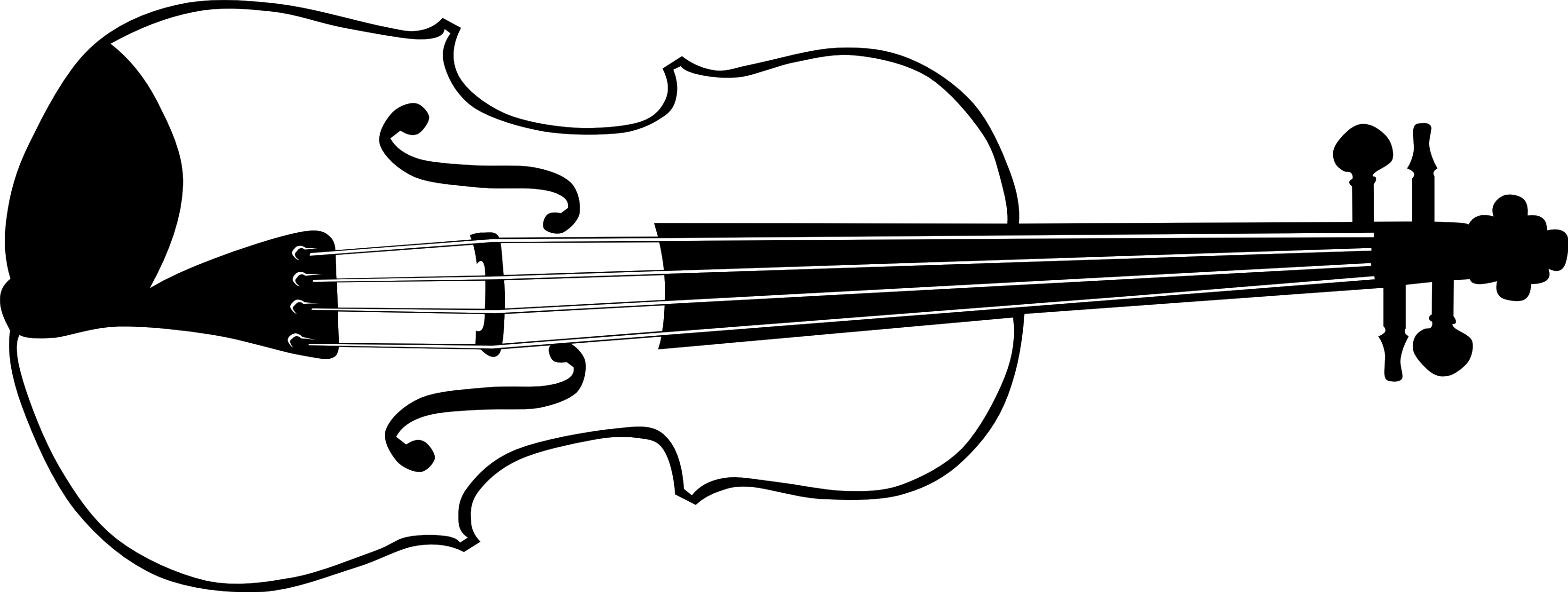 Cello clipart black and white
