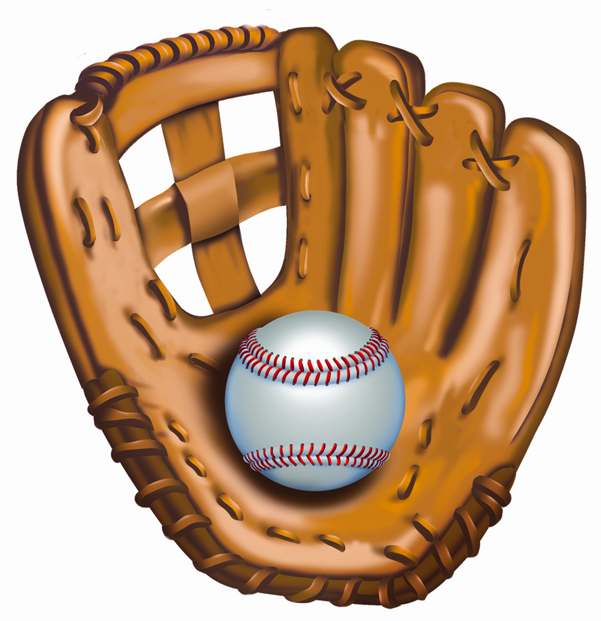 Cartoon baseball glove clipart