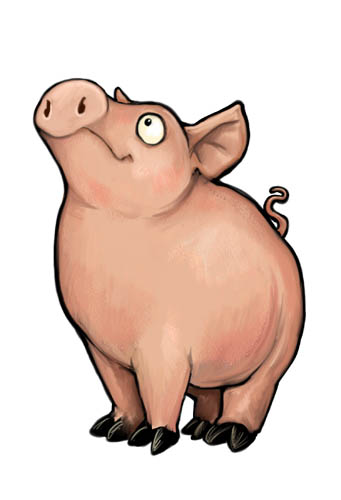 Pig Card Design by ursulav on DeviantArt