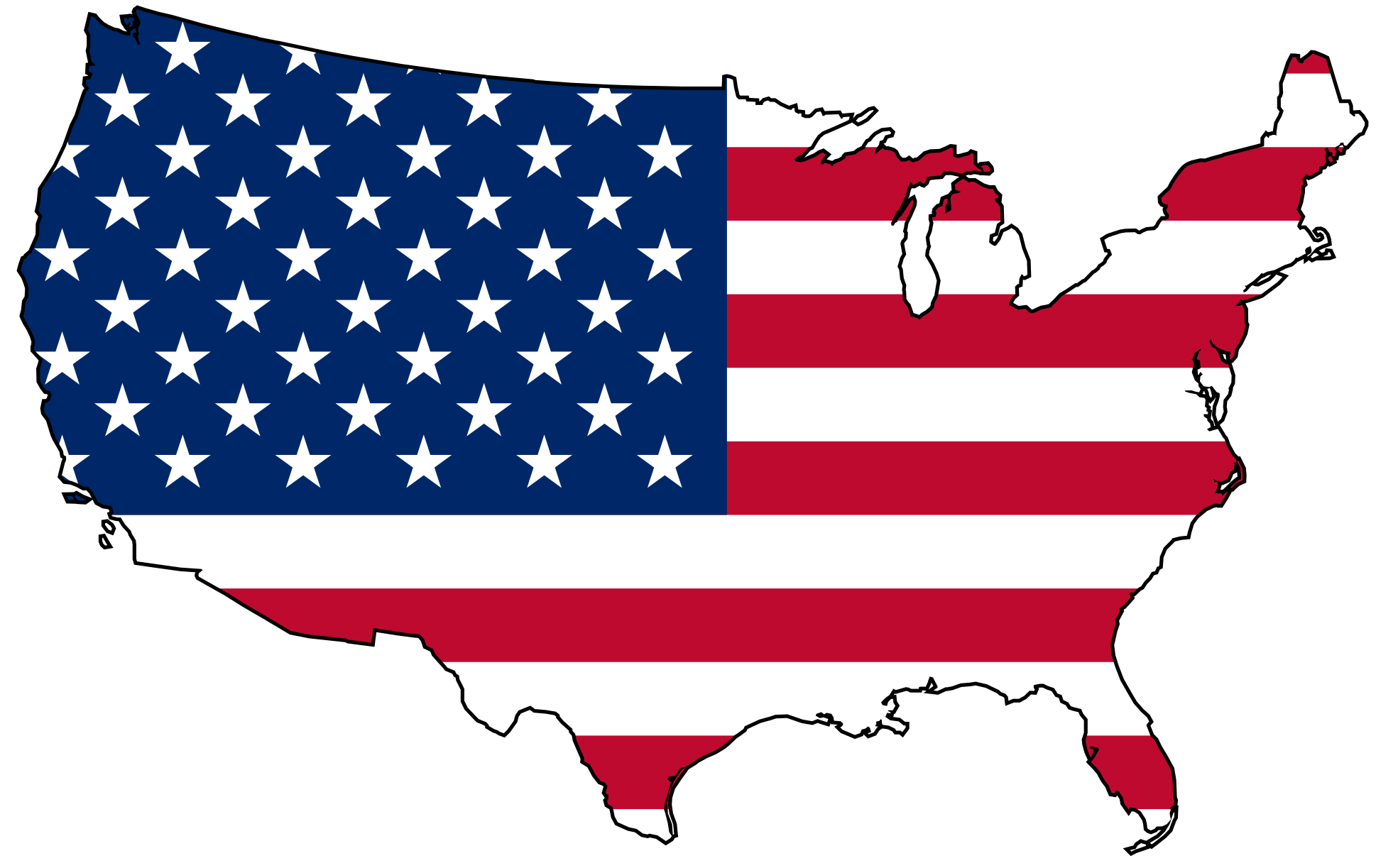 Us Map Clipart