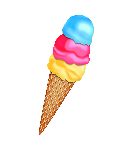 Create a Stylized Ice Cream Cone in Photoshop