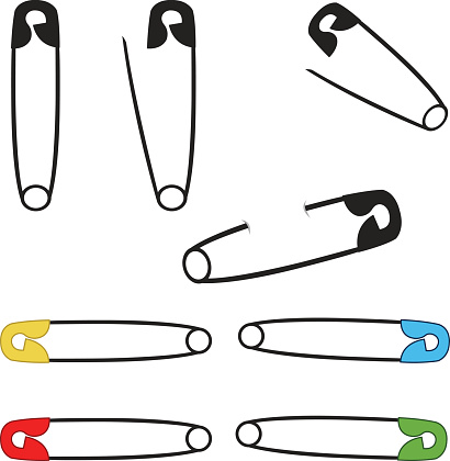 Safety Pin Clip Art, Vector Images & Illustrations