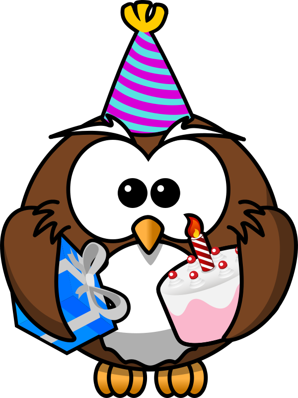 Animal birthday card clipart