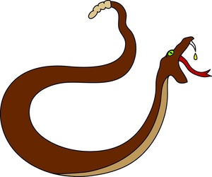 Free Rattlesnake Clip Art Image - Rattlesnake ready to strike with ...