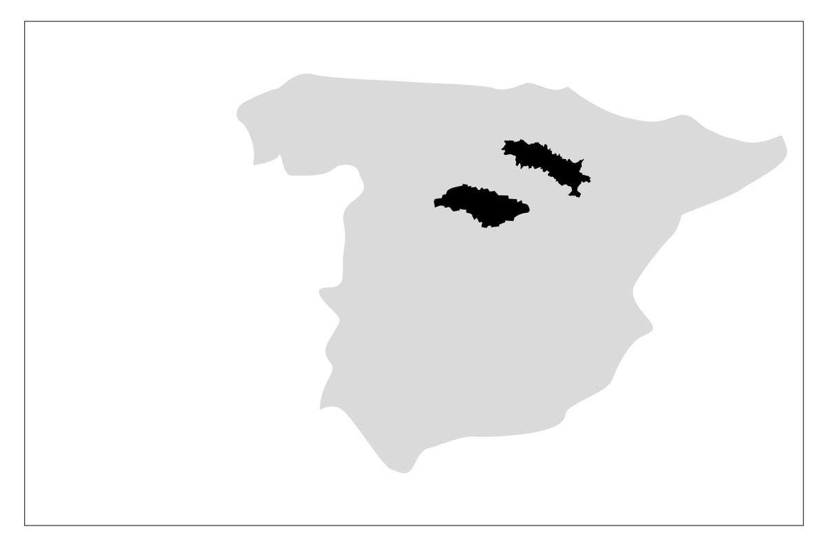 Map of fine wine investment regions