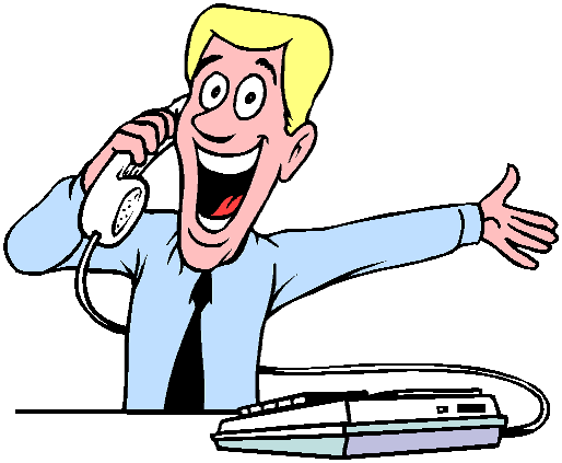 Man On Phone Clipart