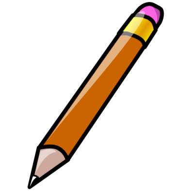 Clipart images of school pencils