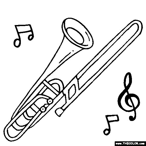 Trombone Drawing - ClipArt Best