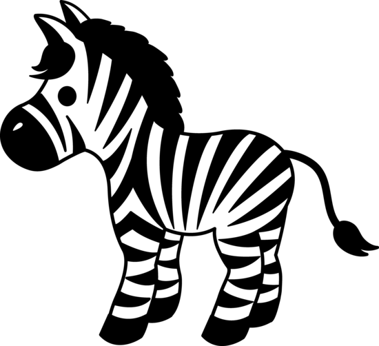 Baby zebra icon clipart image clipart clipart image #12488