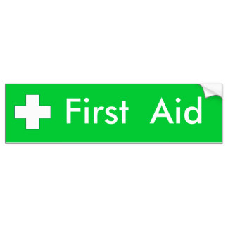 First Aid Stickers | Zazzle