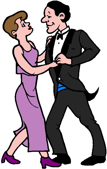 Couple dancing clipart