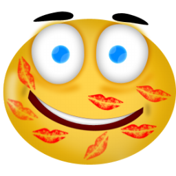 Kiss Smiley / Smiley / 128px / Icon Gallery