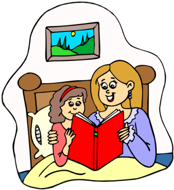 Mom Reading To Baby Clipart