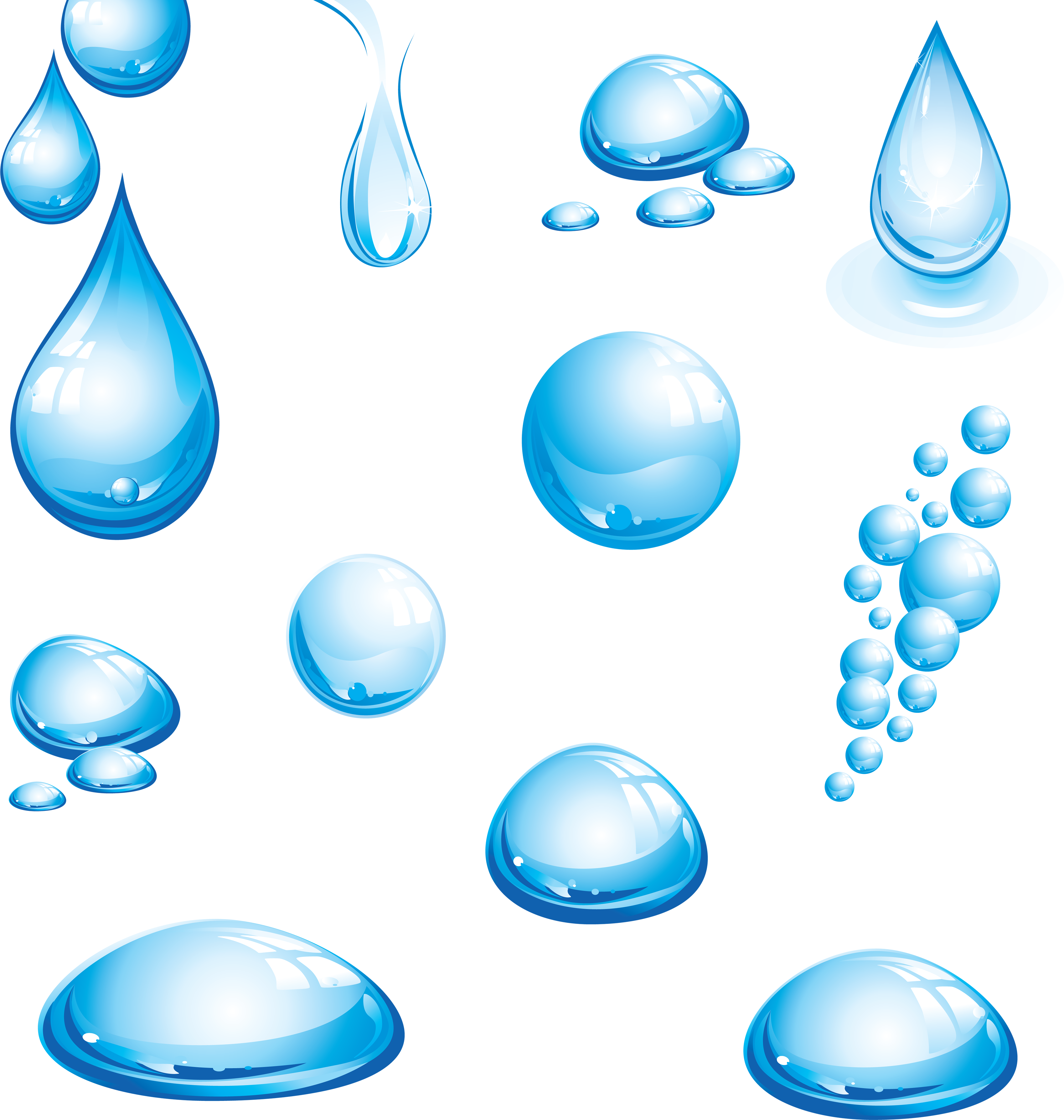 A drop of water clipart