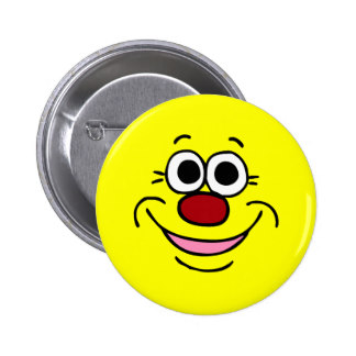 Cartoon Face Buttons & Pins | Zazzle