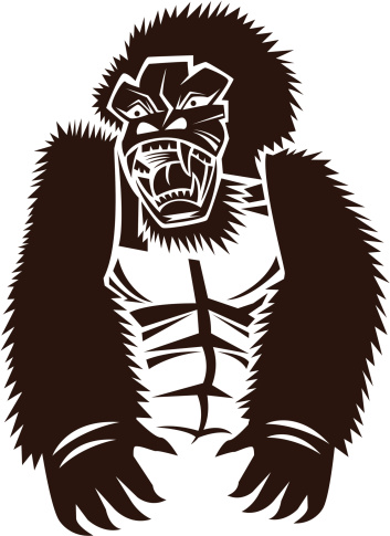 King Kong Monster Clip Art, Vector Images & Illustrations