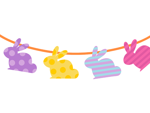 FREE Printable Easter Banner & Cupcake Toppers - Magical Printable