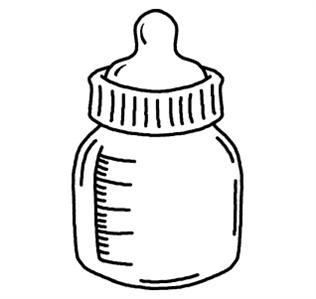 Bottle Black And White Clipart