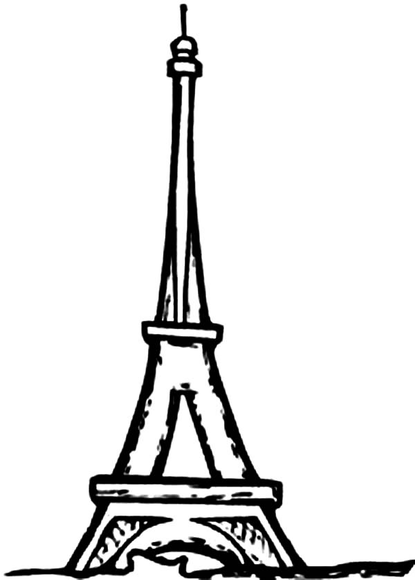 Eiffel Tower I'm in Love Coloring Page - Download & Print Online ...
