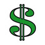 Dollar sign , stock tattoo designs. - Item # GEN2-