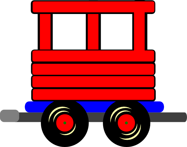 Loco Train Carriage Clip Art - vector clip art online ...