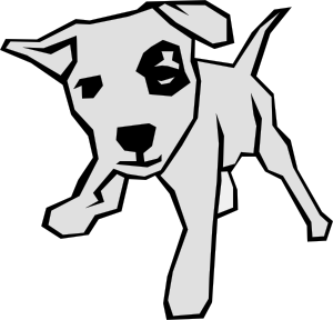 Dog 03 Drawn With Straight Lines clip art - vector clip art online ...