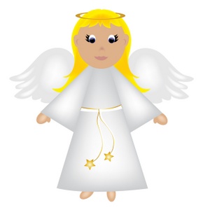 Free Angel Clip Art Image - Pretty Christmas Angel