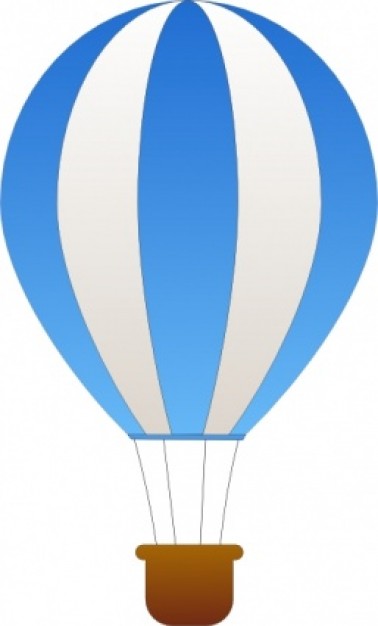 Maidis Vertical Striped Hot Air Balloons clip art | Download free ...