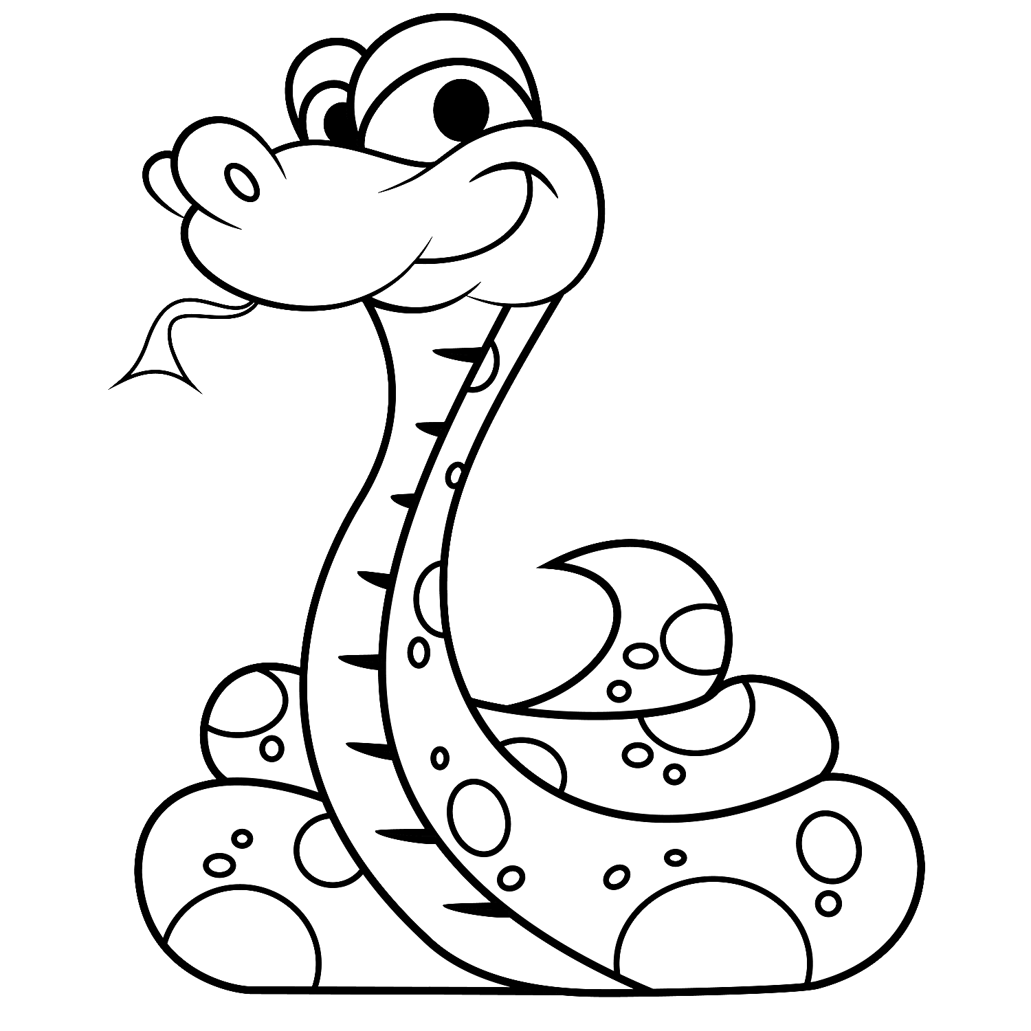 Cute Snake Coloring Pages Free : New Coloring Pages
