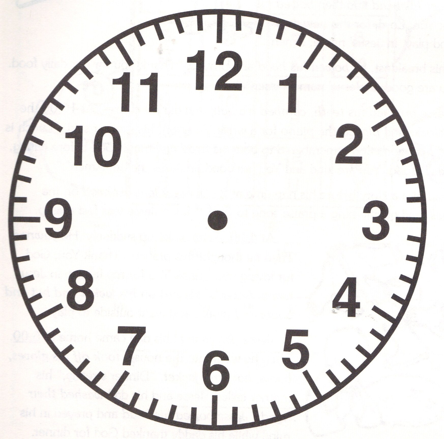 Blank Analog Clock