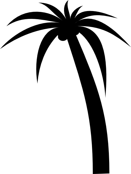 Palm Tree Clipart Black And White - Free Clipart ...