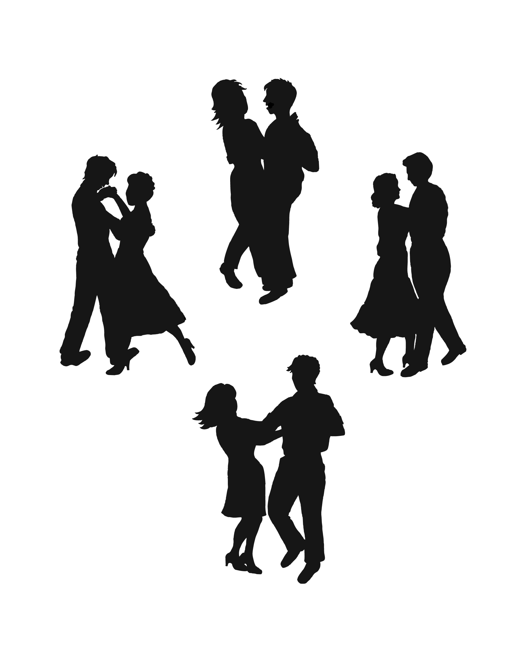 Square dancing clipart free