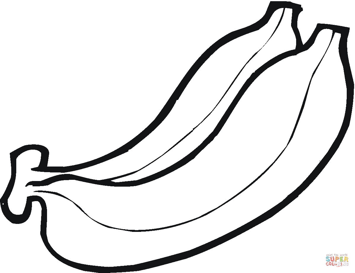 Banana Line Drawing ClipArt Best