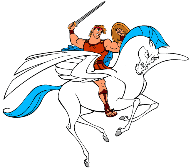 Hercules and Pegasus Clip Art Images | Disney Clip Art Galore