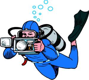 Cartoon Scuba Diver Clipart