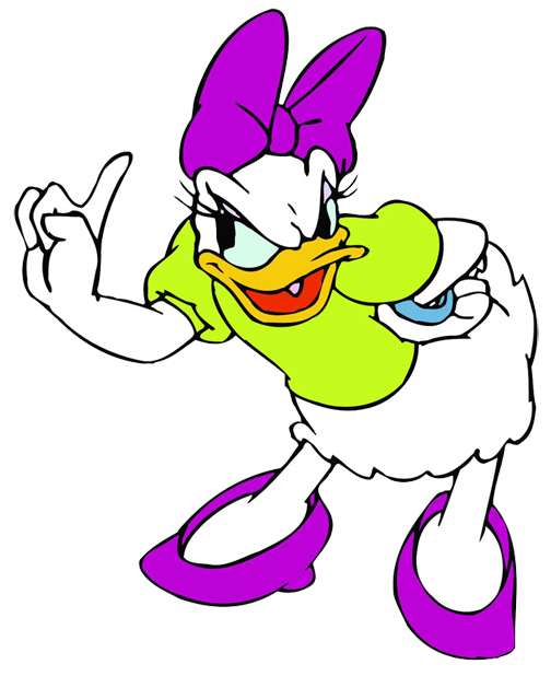 Sad duck clipart