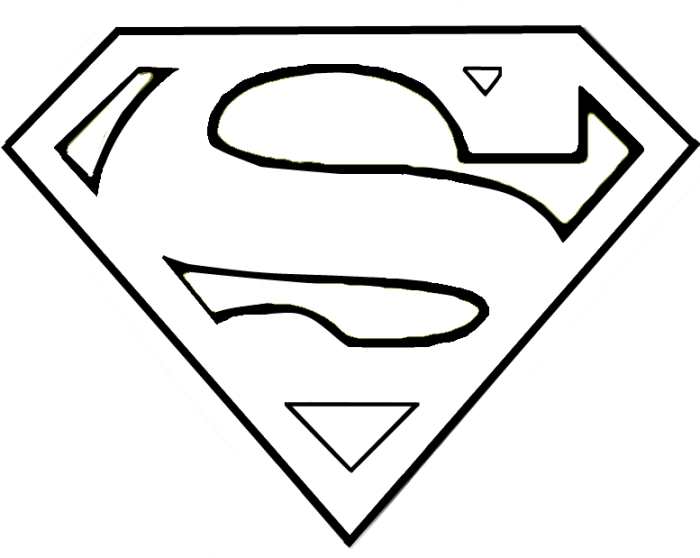 Superhero Badge Outline - ClipArt Best