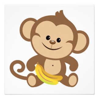 Clipart monkey with banana