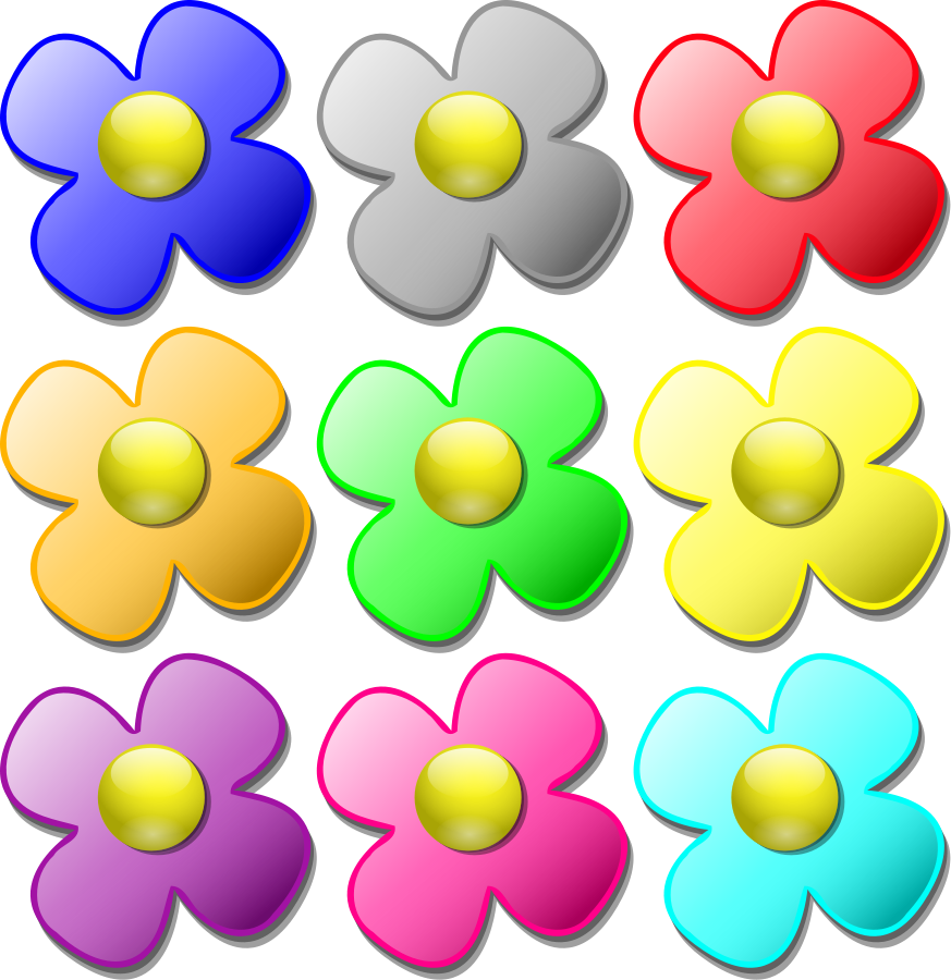 Designs clipart flowers