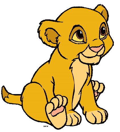 Baby lion clip art