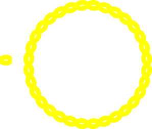 Yellow Circular Border Clip Art - vector clip art ...