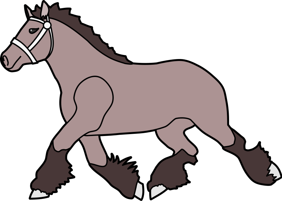 Horse Clip Art Black And White - Free Clipart Images